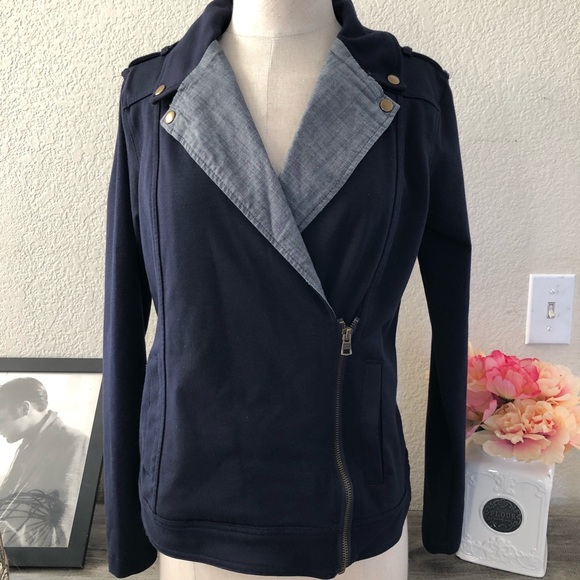 tommy hilfiger navy blue jacket